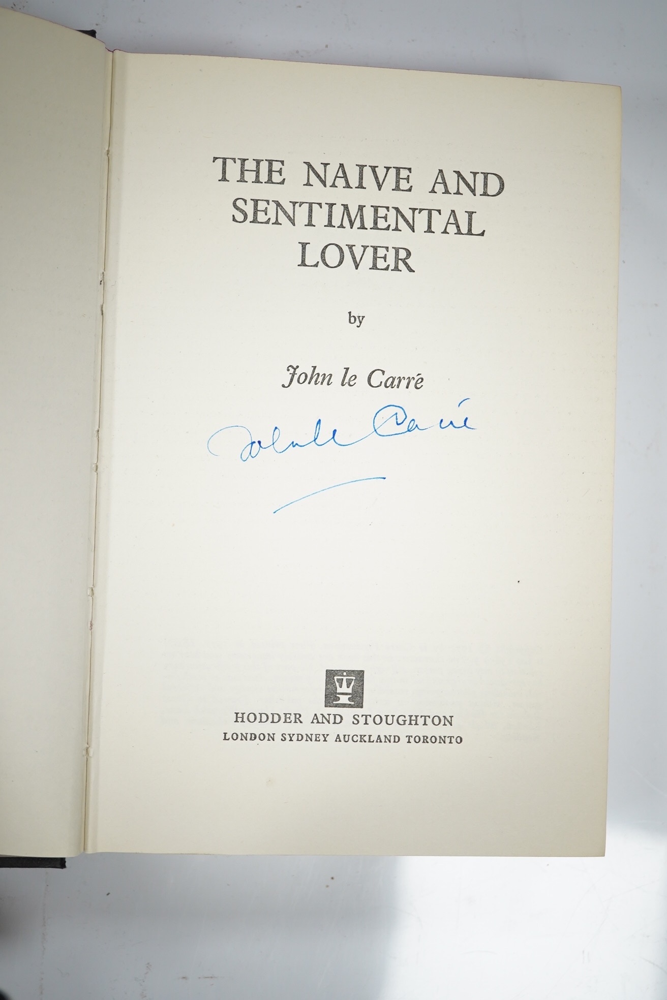 Le Carré, John - The Naive and Sentimental Lover. First Edition (signed by author). publisher's cloth and d/wrapper. Hodder and Stoughton, 1971; Le Carré, John - The Tailor of Panama. First Edition (signed by author). 2